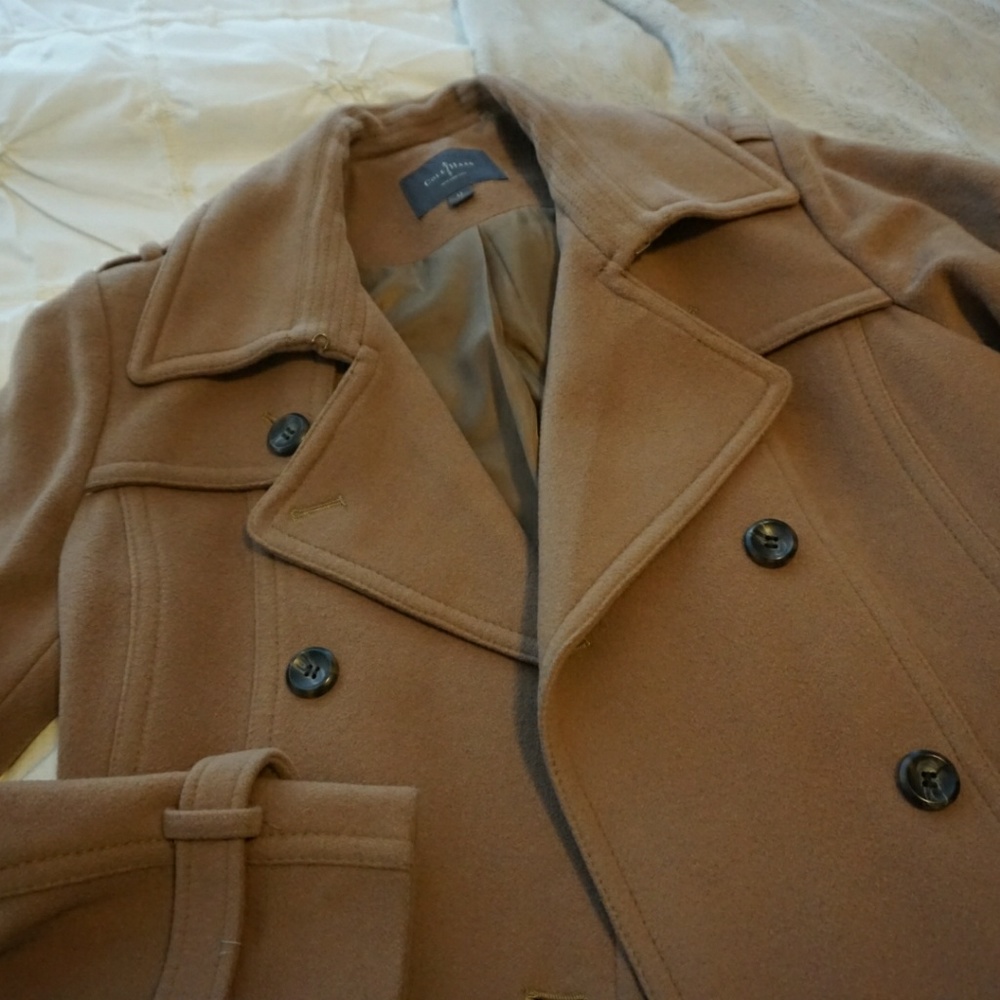 ⚡Sale!⚡Cole Haan Camel Wool Blend Coat